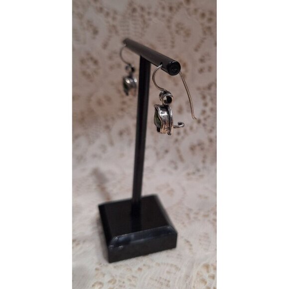 EUC Silpada Daintree Sterling Silver Necklace & Earring Set w/Green Stones - Picture 5 of 15